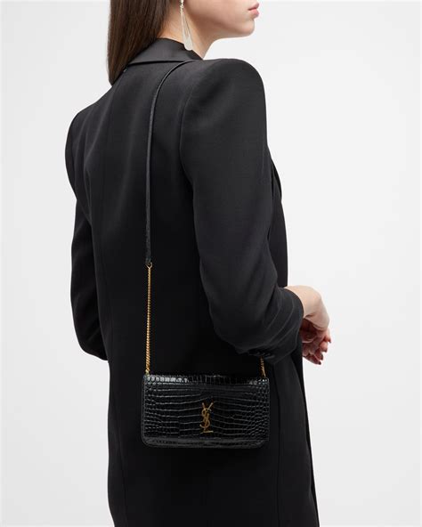 ysl phone holder bag croc|saint laurent ysl phone holder.